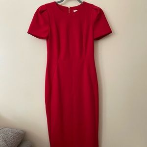 Calvin Klein Short Sleeve Sheath Dress